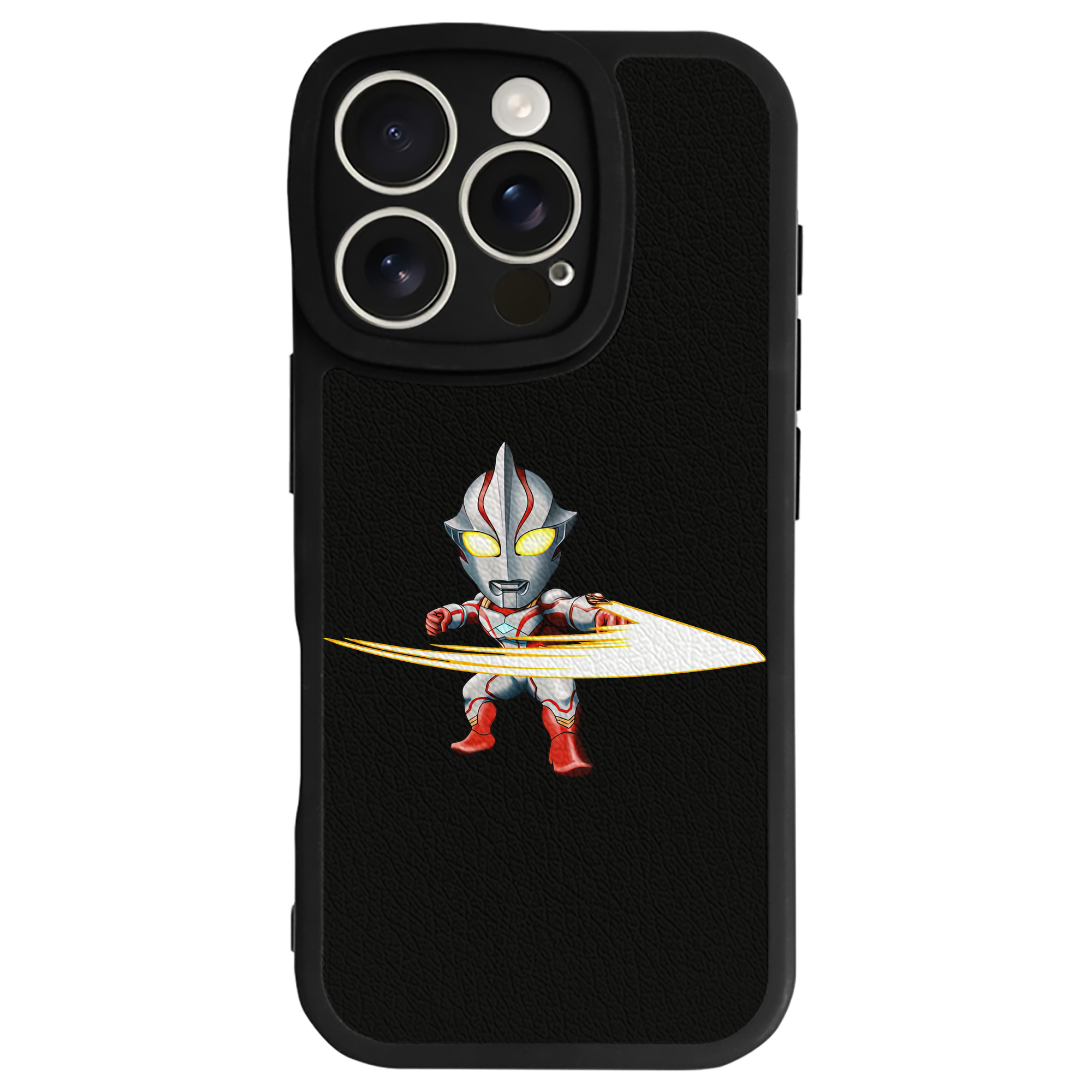 （画像用） ウルトラマン Ultraman 【iPhone 16シリーズ対応】シリコンスマホケース（レザー調） 材質：シリコン